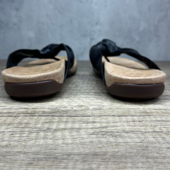 Vionic~Women’s~”Pippa” Black Slip On Thong Flip Flop Sandals~Size 8.5 - Picture 4 of 9